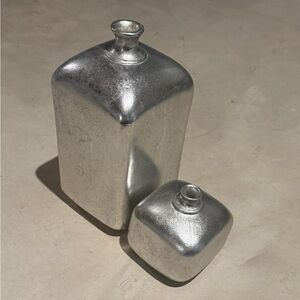 Silver Metallic Decorative Vases